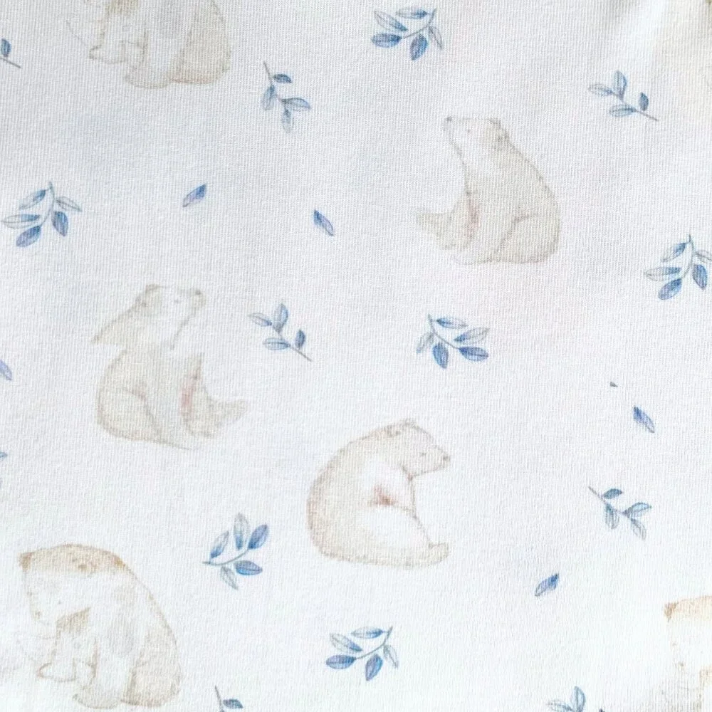 NWT Cute Baby Sleep N' Play Pajamas Romper One-Piece Bodysuit Polar Bear 18-24M